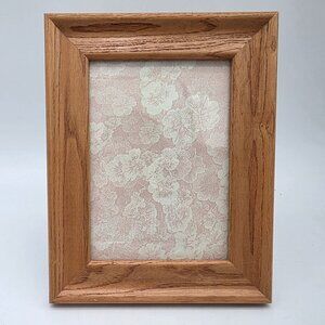 Vintage Oak Wood Picture Frame Easel Back 5x7"